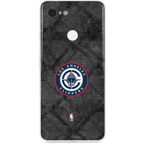 NBA Los Angeles Clippers Black Rust Google Pixel 3 Skin